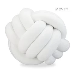 5x Knotenkissen In White -Relaxdays relaxdays 5x knotenkissen in white 3