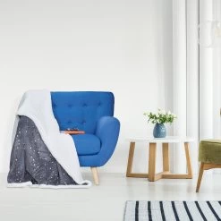 Relaxdays -Relaxdays relaxdays 5x kuscheldecke in grau weiss b 150 x t 200 cm 1