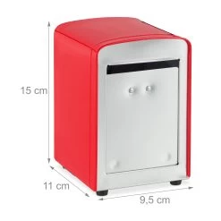 5x Serviettenspender In Rot -Relaxdays relaxdays 5x serviettenspender in rot 3