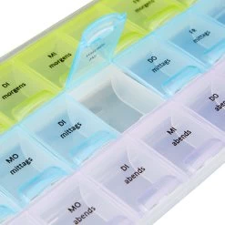 5x Tablettenbox In Transparent -Relaxdays relaxdays 5x tablettenbox in transparent 5