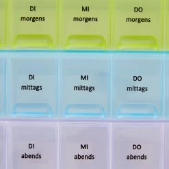 5x Tablettenbox In Transparent -Relaxdays relaxdays 5x tablettenbox in transparent 6