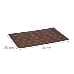 6 Teiliges Tischset In Braun - (B)45 X (T)30 Cm -Relaxdays relaxdays 6 teiliges tischset in braun b 45 x t 30 cm 3