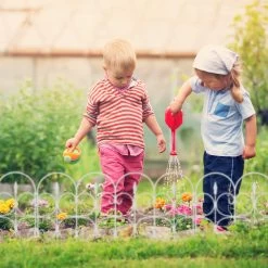 6x Beetzaun In Weiß - 4 M -Relaxdays relaxdays 6x beetzaun in weiss 4 m 2