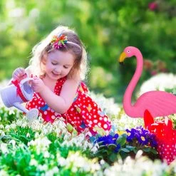 6x Flamingo Figur In Pink -Relaxdays relaxdays 6x flamingo figur in pink 1