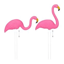 6x Flamingo Figur In Pink -Relaxdays relaxdays 6x flamingo figur in pink 5