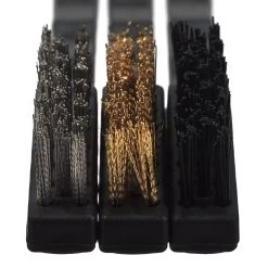 7tlg. Drahtbürsten Set In Schwarz -Relaxdays relaxdays 7tlg drahtbursten set in schwarz 6