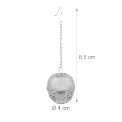 8x Teeei In Silber -Relaxdays relaxdays 8x teeei in silber 3