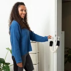 8x Türkordel Klemmschutz In Schwarz / Beige 10 8x Türkordel Klemmschutz In Schwarz / Beige -Relaxdays relaxdays 8x turkordel klemmschutz in schwarz beige 2