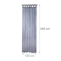 8x Vorhänge In Silber - (L)245 X (B)140 Cm 7 8x Vorhänge In Silber - (L)245 X (B)140 Cm -Relaxdays relaxdays 8x vorhange in silber l 245 x b 140 cm 2