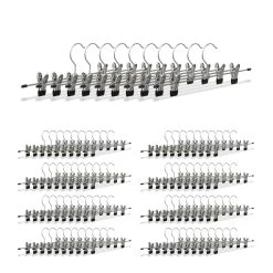 90x Hosenbügel In Silber/Schwarz