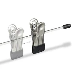 90x Hosenbügel In Silber/Schwarz -Relaxdays relaxdays 90x hosenbugel in silber schwarz 4