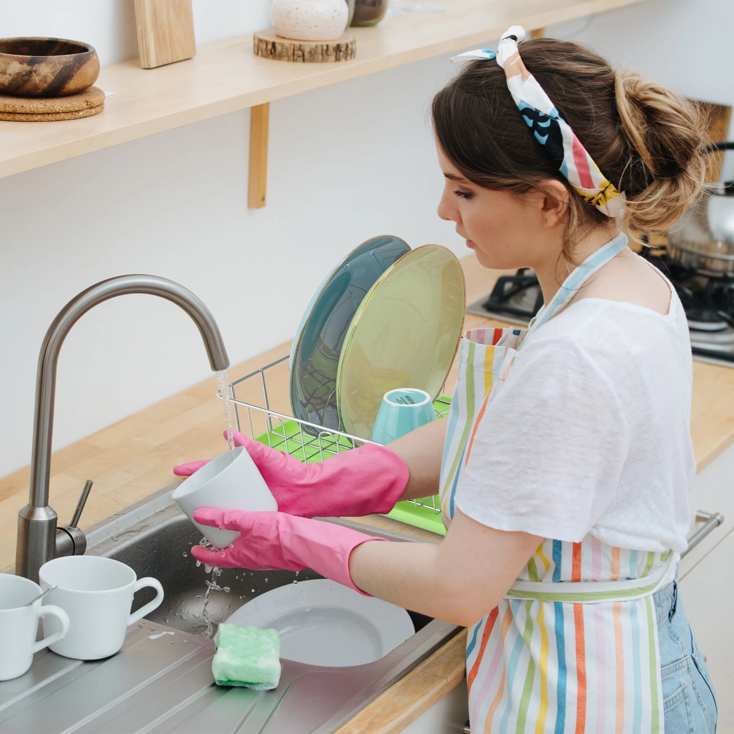 Abtropfgestell In Grün - (B)43 X (H)11,5 X (T)34 Cm 3 Abtropfgestell In Grün - (B)43 X (H)11,5 X (T)34 Cm – Bild 3