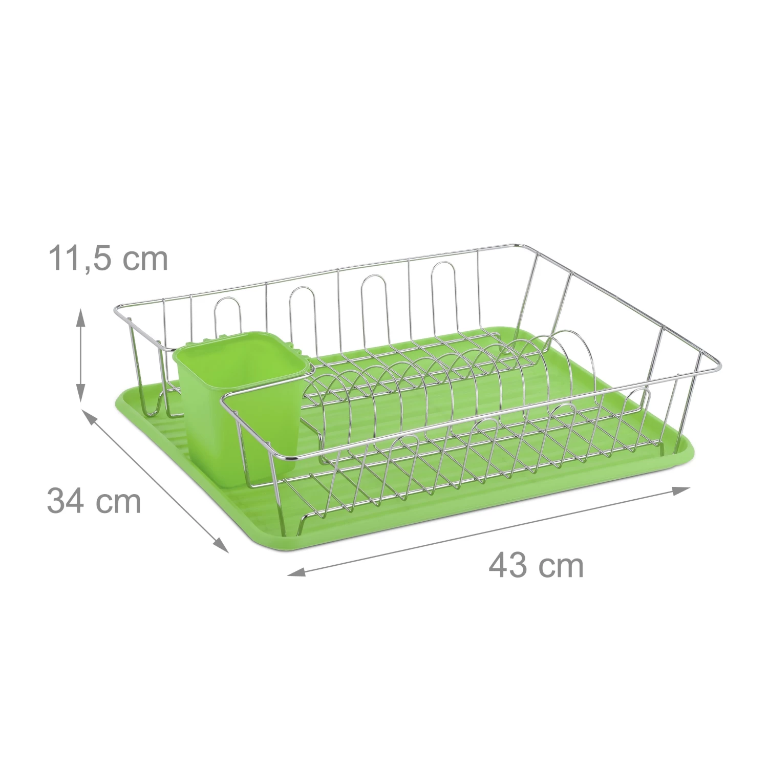 Abtropfgestell In Grün - (B)43 X (H)11,5 X (T)34 Cm 4 Abtropfgestell In Grün - (B)43 X (H)11,5 X (T)34 Cm – Bild 4