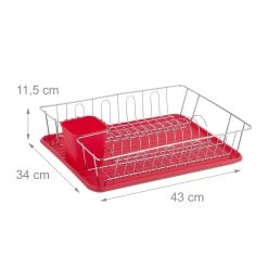 Abtropfgestell In Rot - (B)43 X (H)11,5 X (T)34 Cm 11 Abtropfgestell In Rot - (B)43 X (H)11,5 X (T)34 Cm -Relaxdays relaxdays abtropfgestell in rot b 43 x h 11 5 x t 34 cm 3