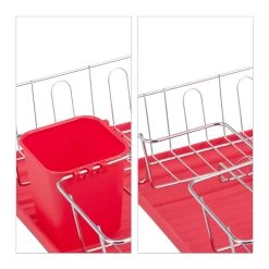 Abtropfgestell In Rot - (B)43 X (H)11,5 X (T)34 Cm 13 Abtropfgestell In Rot - (B)43 X (H)11,5 X (T)34 Cm -Relaxdays relaxdays abtropfgestell in rot b 43 x h 11 5 x t 34 cm 5