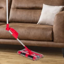 Akkubesen In Rot/Silber- (B)29,5 X (H)126 X (T)14,5 Cm -Relaxdays relaxdays akkubesen in rot silber b 29 5 x h 126 x t 14 5 cm 4