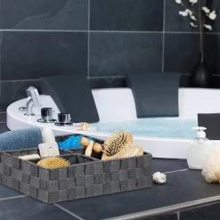 Aufbewahrungskorb "5 Fächer" In Weiß -Relaxdays relaxdays aufbewahrungskorb 5 facher in weiss 4