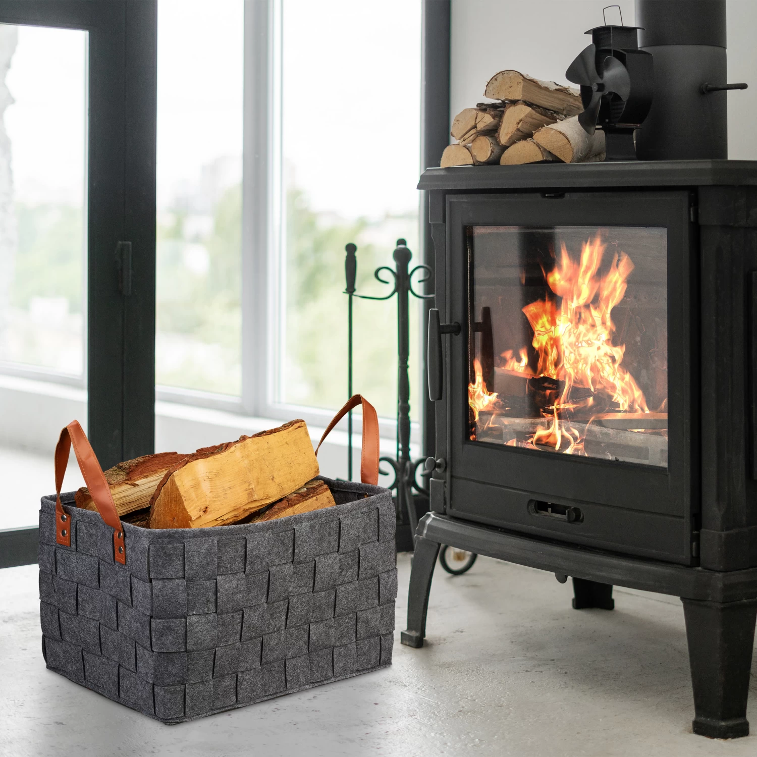 Aufbewahrungskorb In Dunkelgrau 2 Aufbewahrungskorb In Dunkelgrau – Bild 2