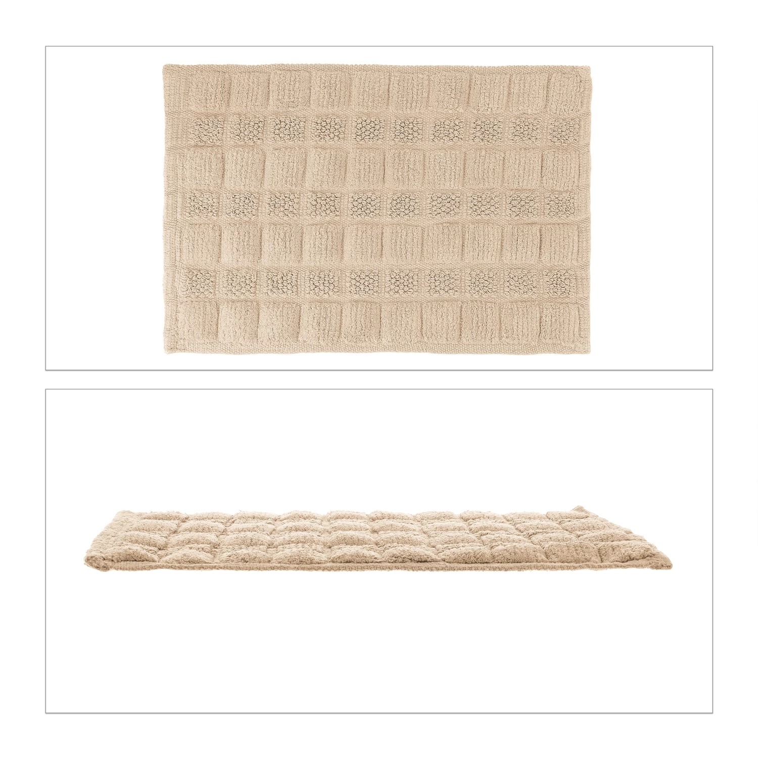 Badematte In Beige - 60 X 40 Cm 1 Badematte In Beige - 60 X 40 Cm