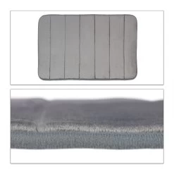 Badematte Memoryschaum Grau - 50x80cm
