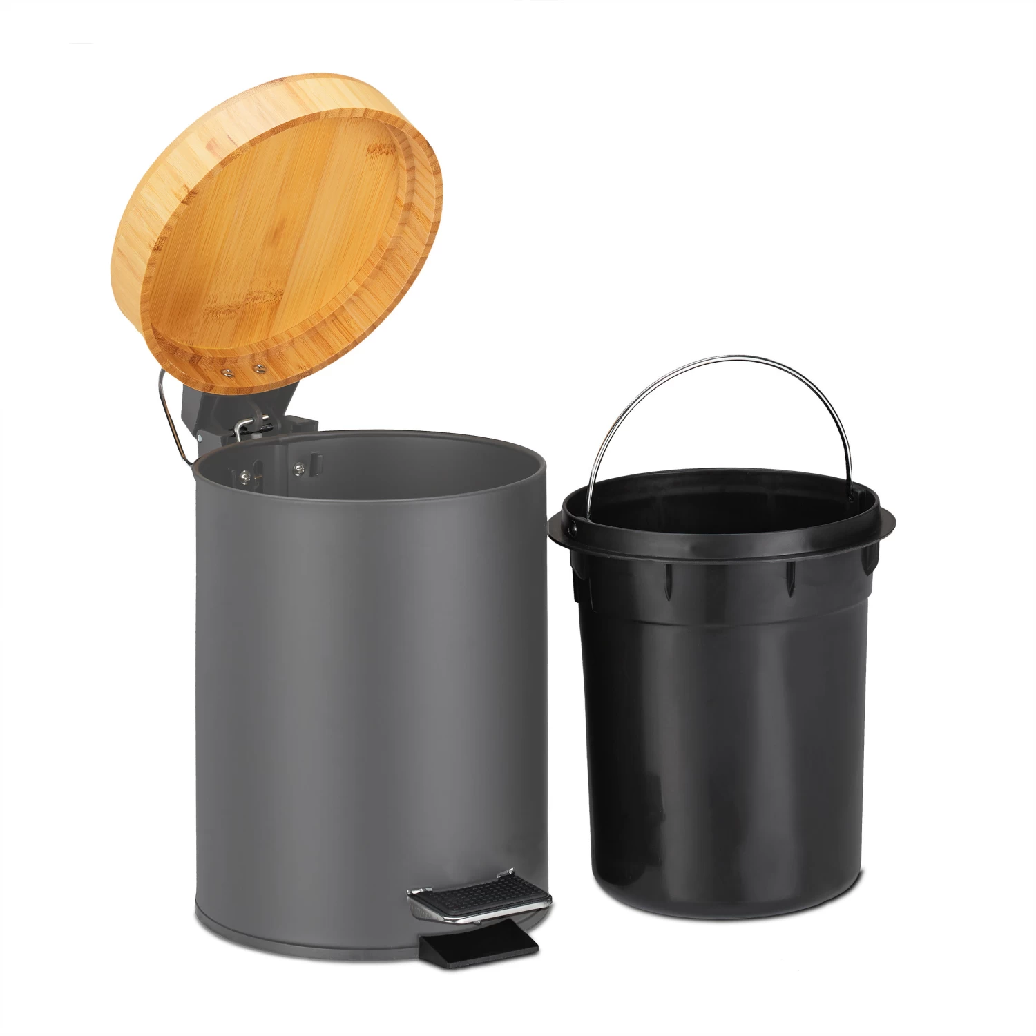 Badmülleimer In Grau - 3 L 7 Badmülleimer In Grau - 3 L – Bild 7