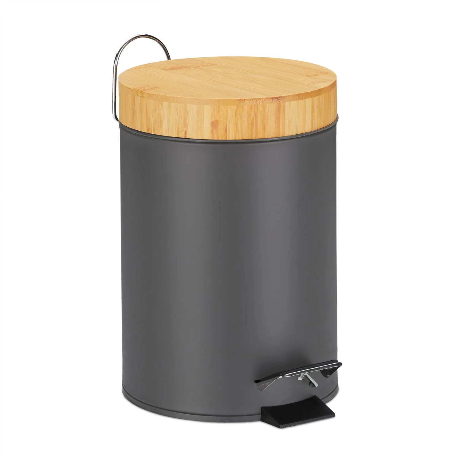 Badmülleimer In Grau - 3 L 1 Badmülleimer In Grau - 3 L