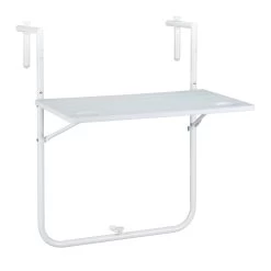Balkon Hängetisch In Weiß - (B)59,5 X (T)35,5 Cm