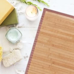 Bambusmatte In Natur - 61 X 182 Cm -Relaxdays relaxdays bambusmatte in natur 61 x 182 cm 2