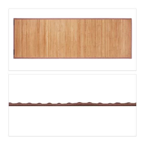 Bambusmatte In Natur - 61 X 182 Cm -Relaxdays relaxdays bambusmatte in natur 61 x 182 cm