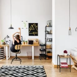 Beistelltisch In Schwarz/ Braun - (B)35 X (H)48 X (T)29,5 Cm -Relaxdays relaxdays beistelltisch in schwarz braun b 35 x h 48 x t 29 5 cm 2