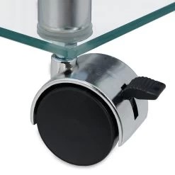 Beistelltisch In Transparent/Silber -Relaxdays relaxdays beistelltisch in transparent silber 5