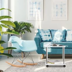 Beistelltisch In Weiß - (B)40 X (H)41,5 X (T)40 Cm -Relaxdays relaxdays beistelltisch in weiss b 40 x h 41 5 x t 40 cm 2