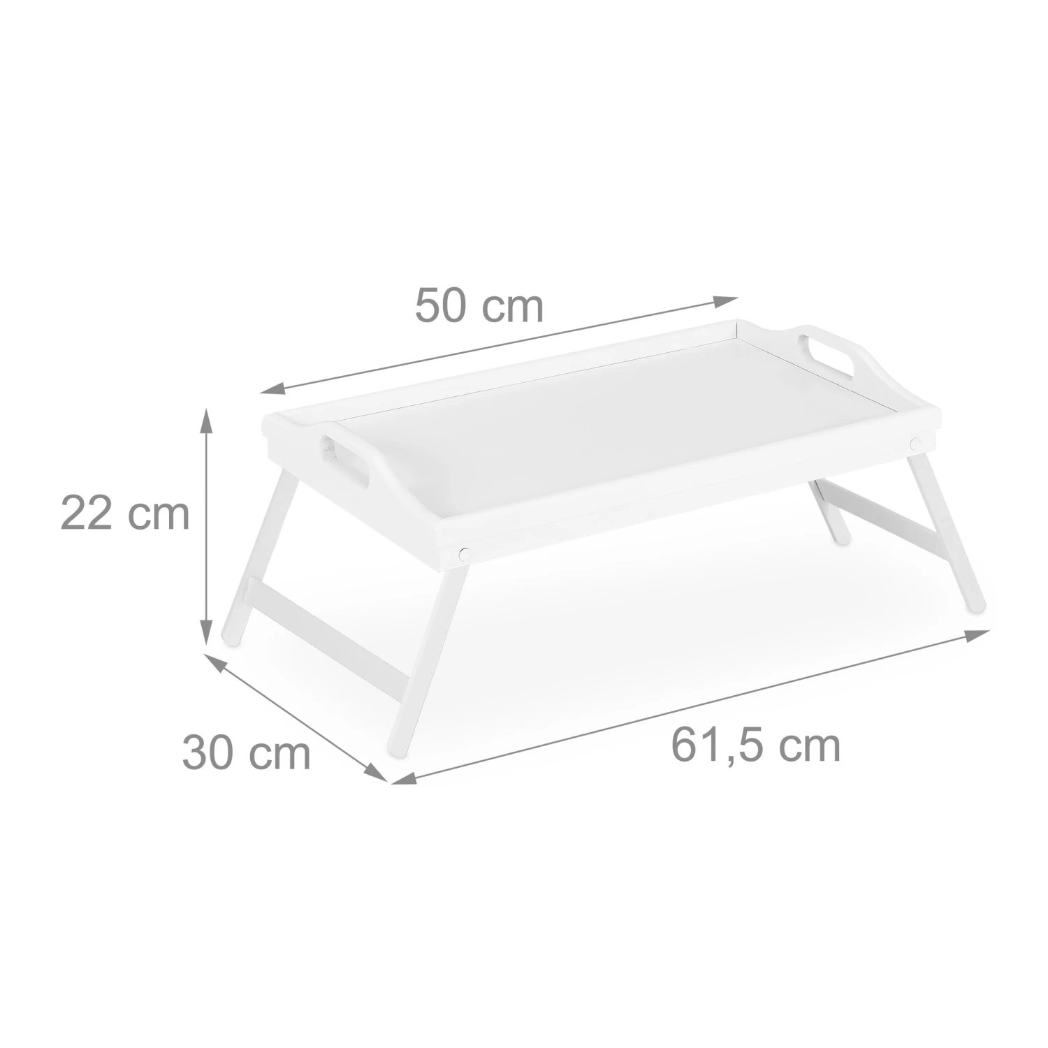 Betttablett In Weiß - (B)61,5x (H)22 X (T)30 Cm 4 Betttablett In Weiß - (B)61,5x (H)22 X (T)30 Cm – Bild 4
