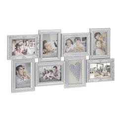 Bilderrahmen In Silber - 8 Bilder 10x15 Cm -Relaxdays relaxdays bilderrahmen in silber 8 bilder 10x15 cm 7