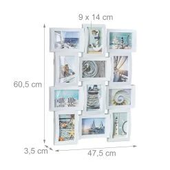 Bilderrahmen In Weiß - (B)47,5 X (H)60,5 Cm -Relaxdays relaxdays bilderrahmen in weiss b 47 5 x h 60 5 cm 2