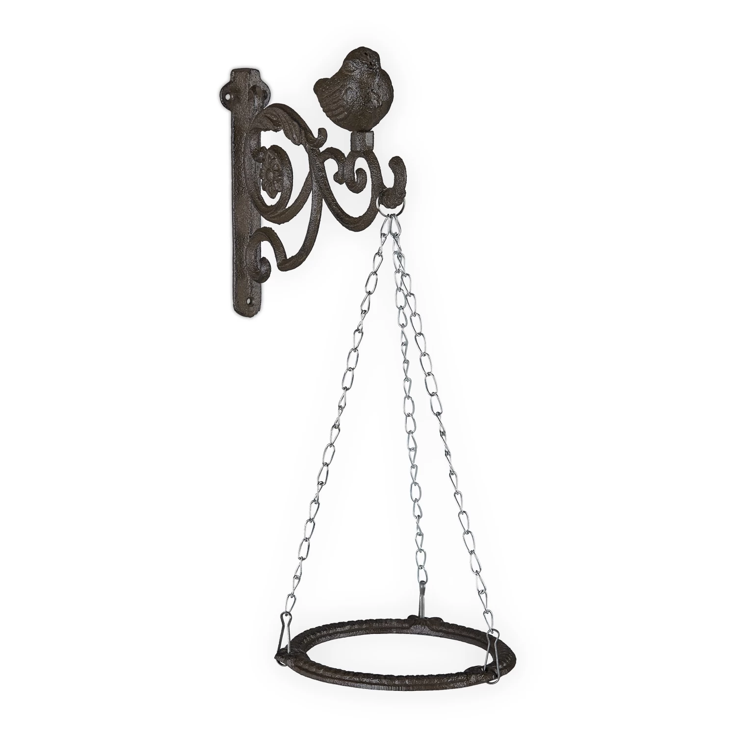 Blumenampel Halterung In Braun - Ø 12 Cm 1 Blumenampel Halterung In Braun - Ø 12 Cm