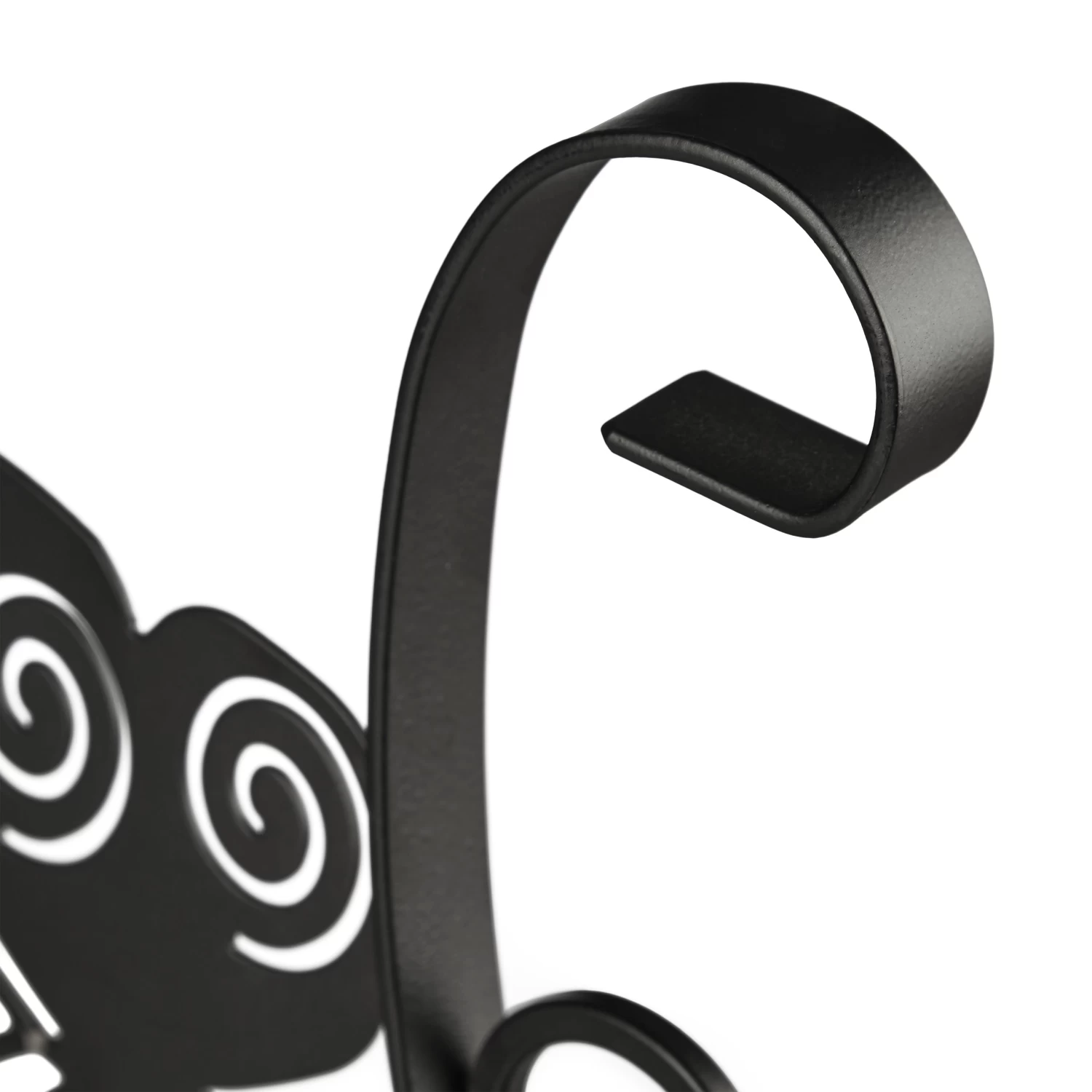 Blumenhaken "Schmetterling" In Schwarz 6 Blumenhaken "Schmetterling" In Schwarz – Bild 6