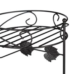 Blumenständer 3 Ablagen In Schwarz -Relaxdays relaxdays blumenstander 3 ablagen in schwarz 6