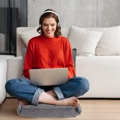 Bodenstuhl In Grau -Relaxdays relaxdays bodenstuhl in grau 2