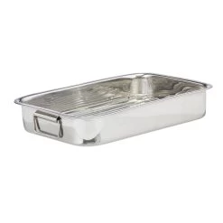 Bräter In Silber - (B)38 X (H)6,5 X (T)27 Cm -Relaxdays relaxdays brater in silber b 38 x h 6 5 x t 27 cm 7