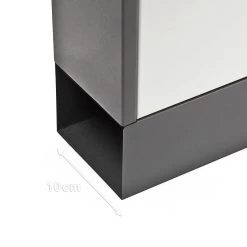 Briefkasten In Schwarz-Weiß- (B)36 X (H)30 X (T)10 Cm -Relaxdays relaxdays briefkasten in schwarz weiss b 36 x h 30 x t 10 cm 3