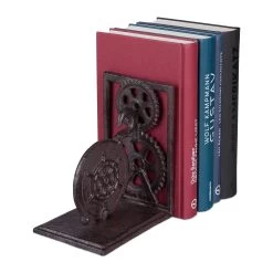 Buchstütze Industrial In Braun - (B)13 X (H)16 X (T)10 Cm -Relaxdays relaxdays buchstutze industrial in braun b 13 x h 16 x t 10 cm 7