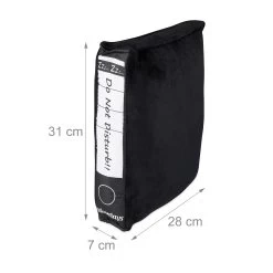 Bürokissen In Schwarz-Weiß -Relaxdays relaxdays burokissen in schwarz weiss 3