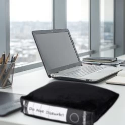 Bürokissen In Schwarz-Weiß -Relaxdays relaxdays burokissen in schwarz weiss 4