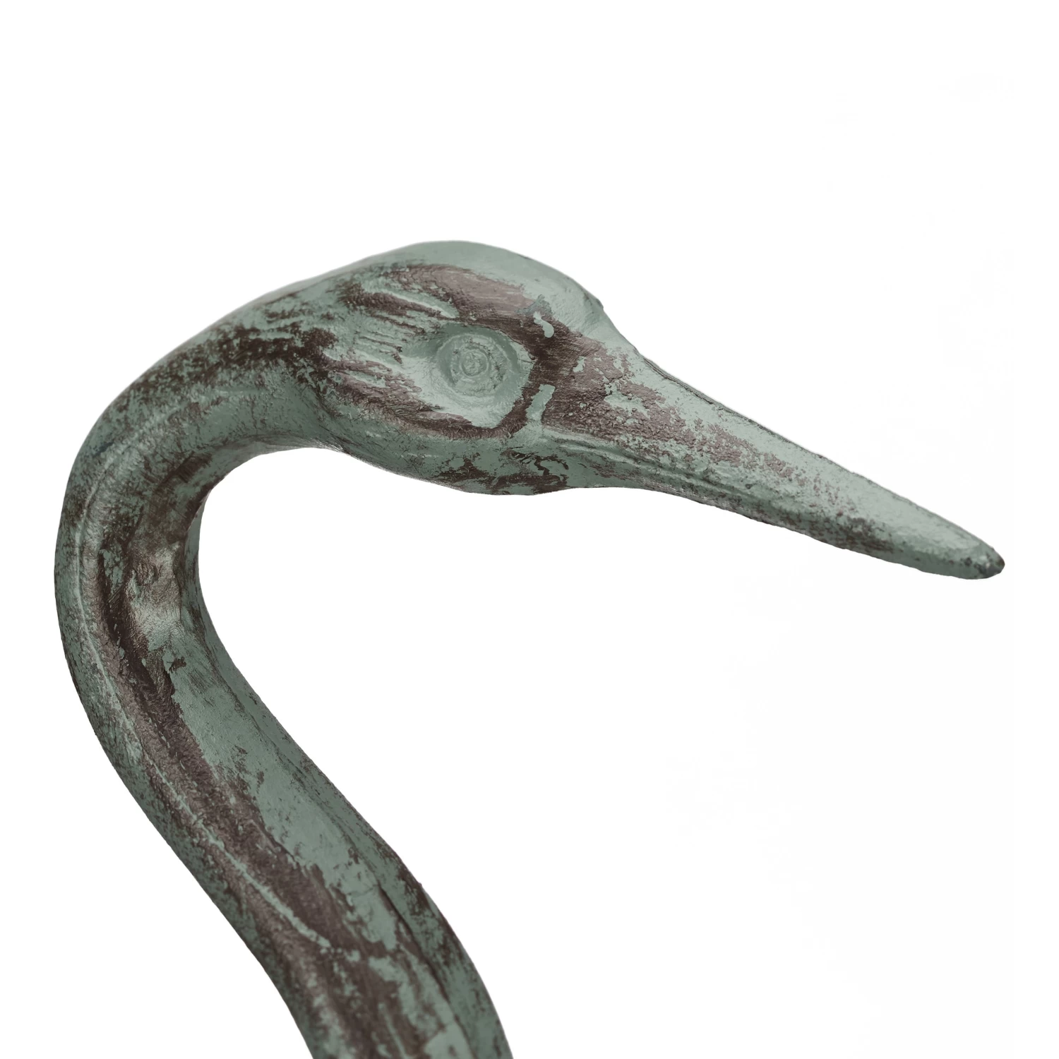 Dekofigur Kranich In Grün - (H)75 Cm 4 Dekofigur Kranich In Grün - (H)75 Cm – Bild 4