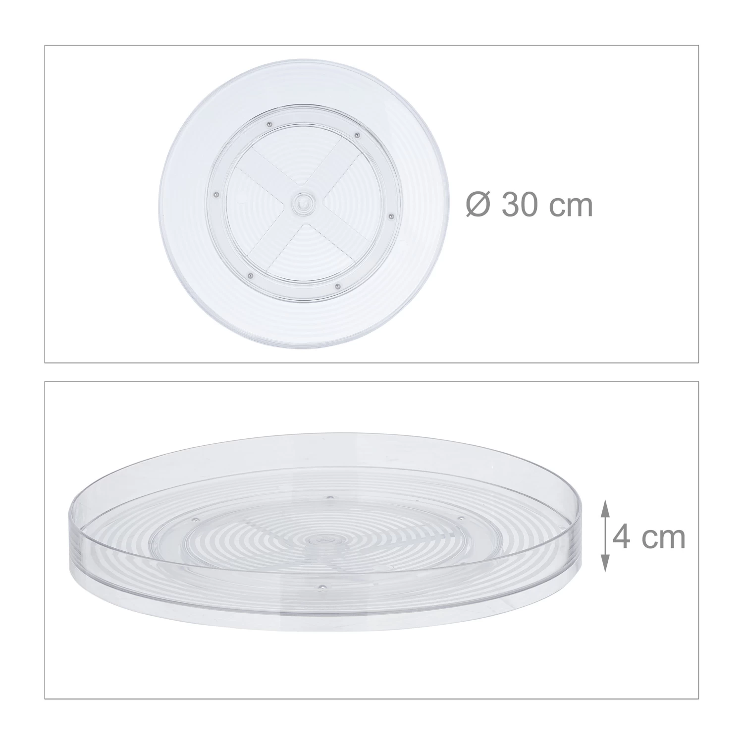 Drehteller In Transparent - Ø 30 Cm 4 Drehteller In Transparent - Ø 30 Cm – Bild 4