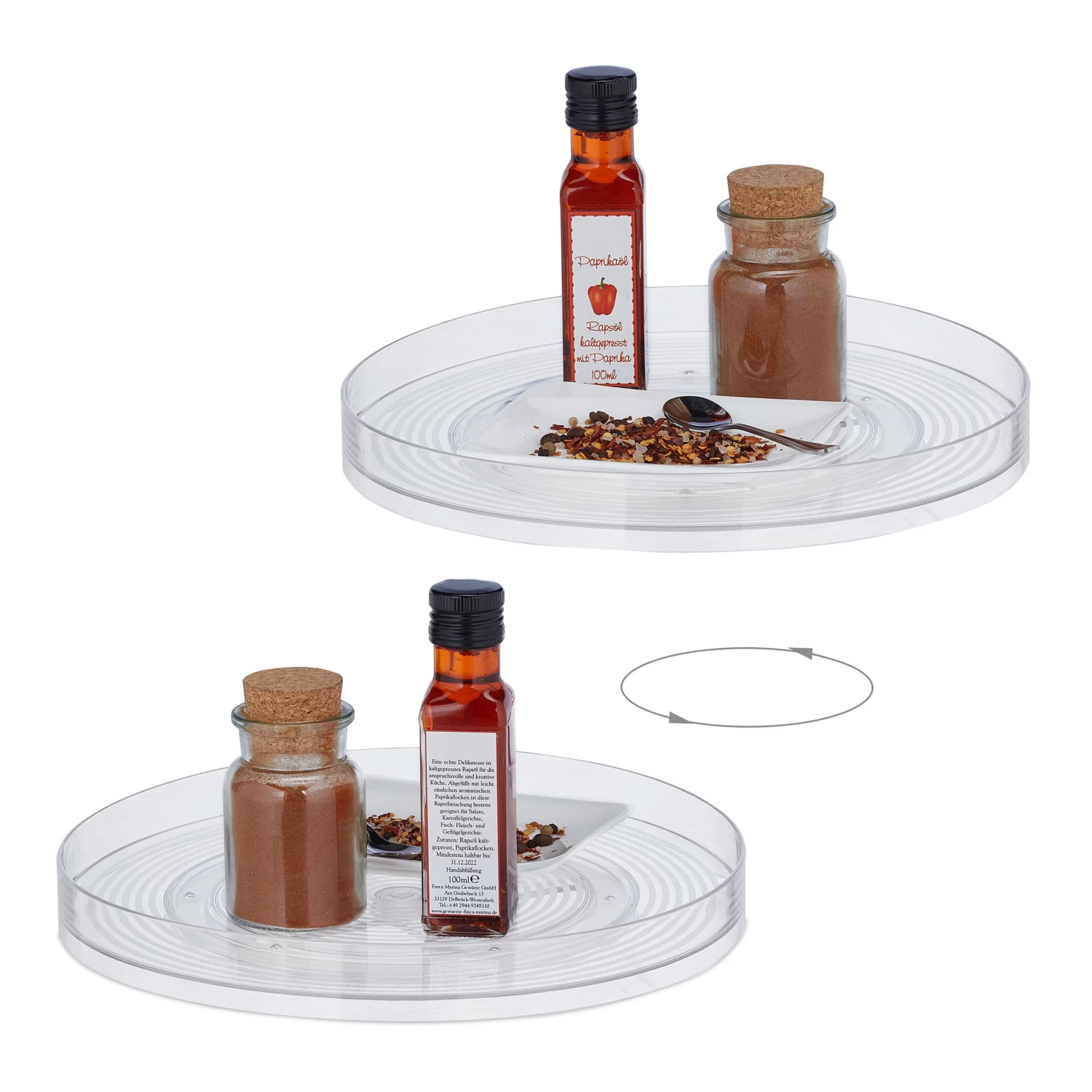 Drehteller In Transparent - Ø 30 Cm 6 Drehteller In Transparent - Ø 30 Cm – Bild 6