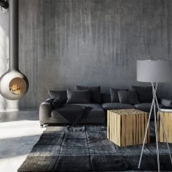 Dreibeinlampe In Grau - (H)46 X Ø29 Cm -Relaxdays relaxdays dreibeinlampe in grau h 46 x o29 cm 2