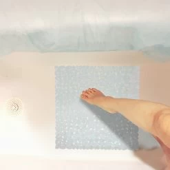 Duschmatte In Transparent - (B)53 X (T)53 Cm -Relaxdays relaxdays duschmatte in transparent b 53 x t 53 cm 2