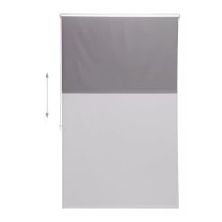 Duschrollo In Grau - (B)100 X (H)240 Cm -Relaxdays relaxdays duschrollo in grau b 100 x h 240 cm 5